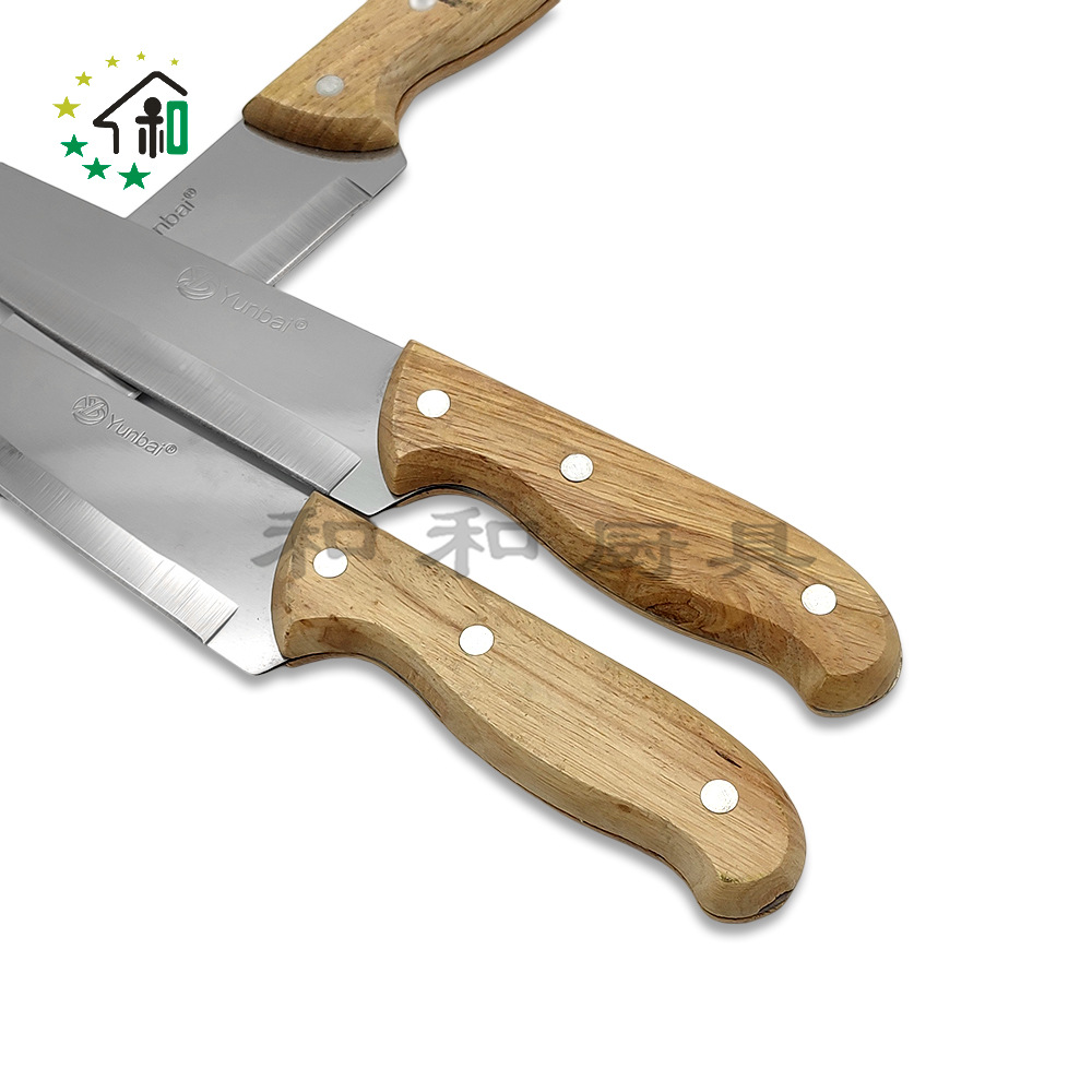 Wholesale wooden handle stainless steel knife Fruit knife non-slip design Easy to carry home chef's knife slice kitchen knife Application Scenario