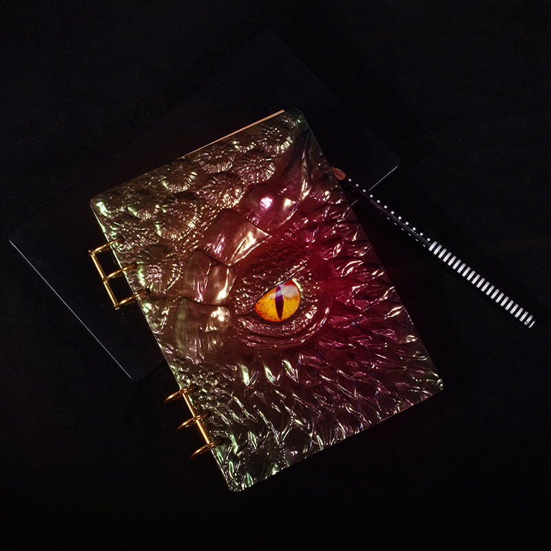 Epoxy resin Cthulhu Wind Dragon Eye written mold 3D relief A5 notebook book cover Silicone mold resin decorative item Specification image