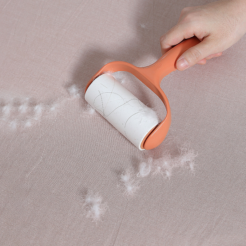 Detachable roller felt brush with bristle remover details Picture