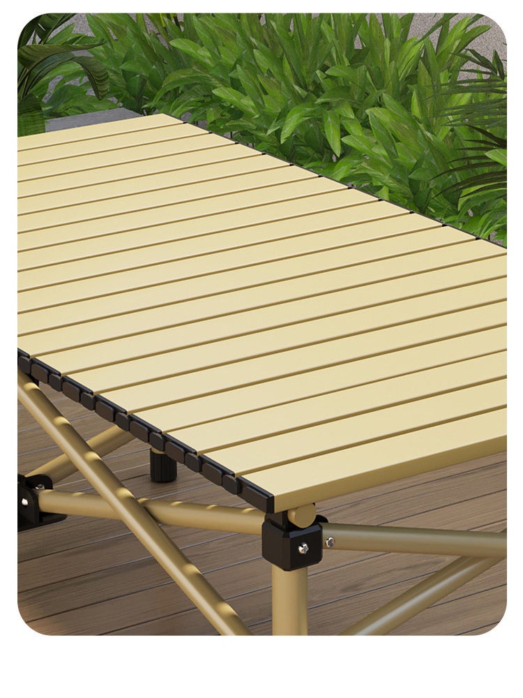 Outdoor folding table table and chair set lazy chair Camping picnic indoor stall barbecue road trip portable Item Picture