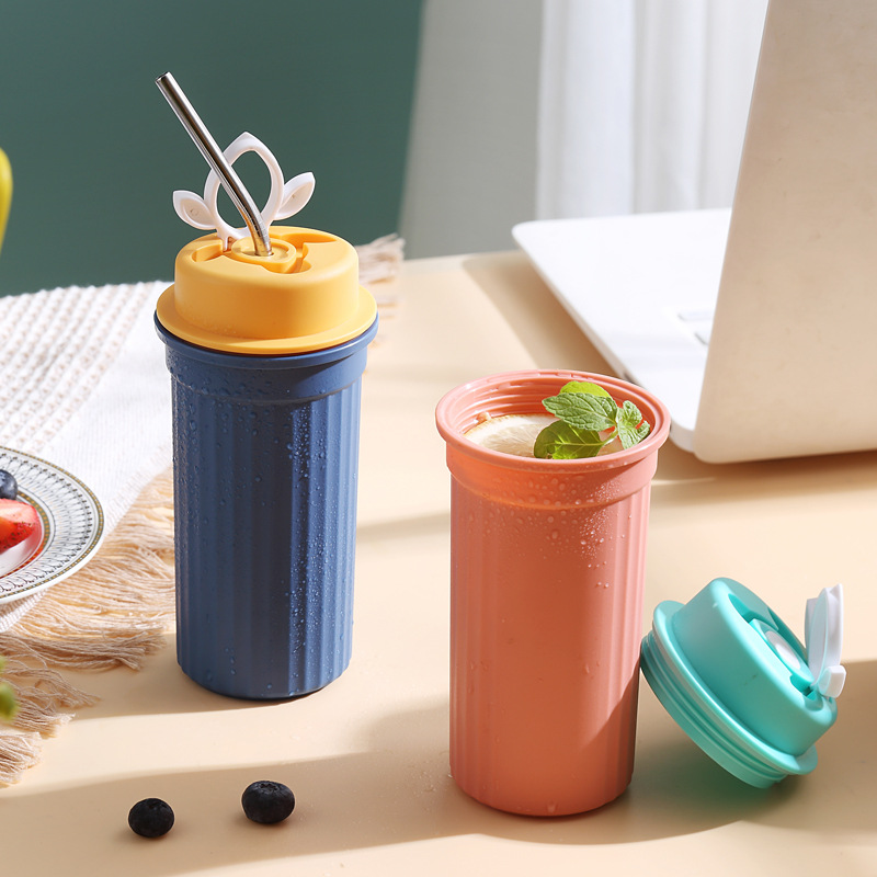 Source factory's portable cups, advertising cups, gift coffee cups, plastic cups, milk cups, office cups, cross-border Amazon sealed Specification image