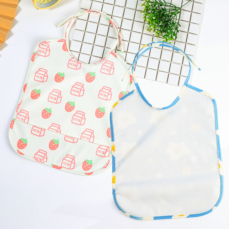New Danish baby waterproof bib, soft PU infant and toddler eating bib, waterproof and dirt-proof, children's complementary food eating bib details Picture