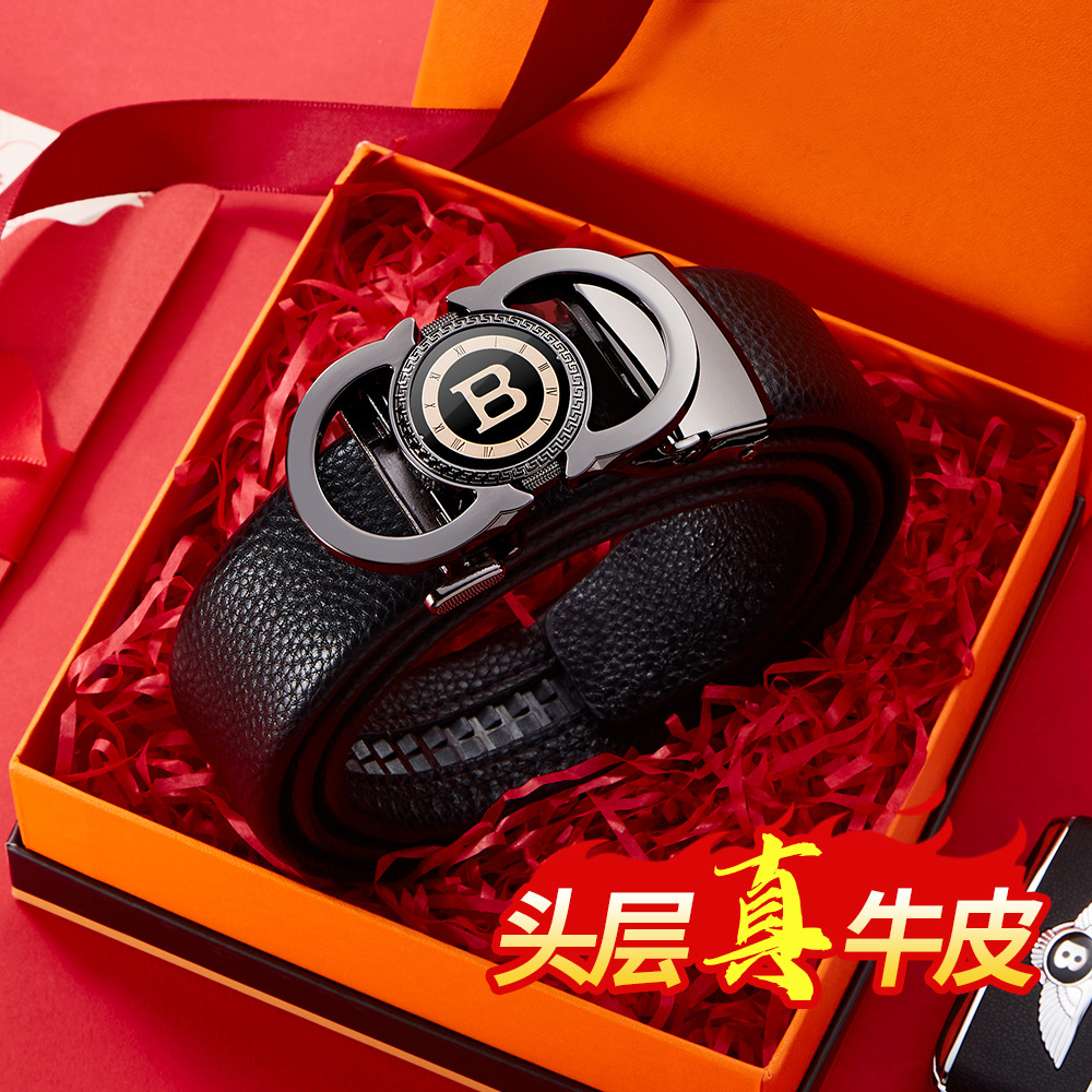皮带男/皮带/男士皮带/皮带男士/东义扣头产品图