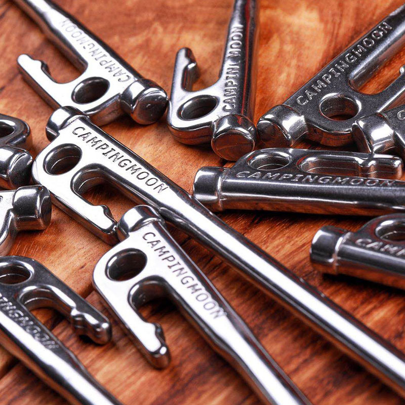 420 Stainless steel camp nails, tent nails, ground nails R series set, 30CM8 pieces camping ground nails Specification image