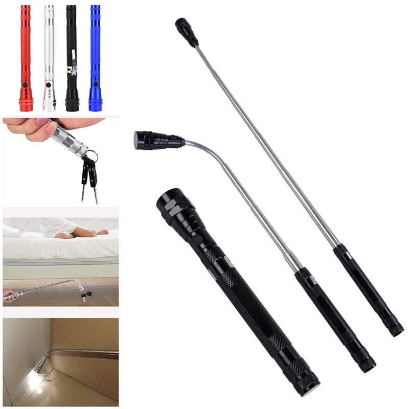 3LED磁性伸缩手电筒捡拾器工具男士礼物 汽车维修拾取工具灯