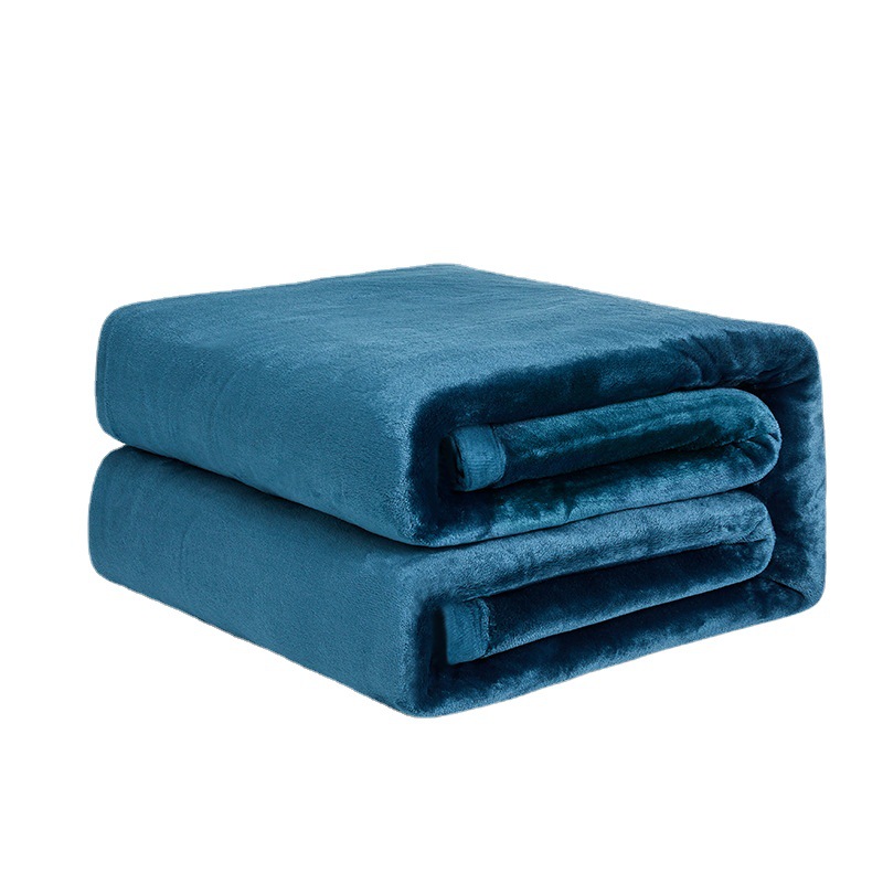 Lively Blanket Autumn/Winter Nordic Flannel Blanket Double Thickened 6 Kg Heavy Bound And Fleece Air Conditioning Cover Blanket Item Picture