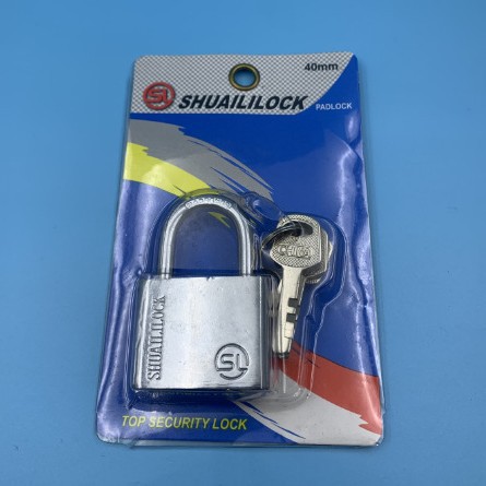 Factory wholesale large rounded corner blade locks, stainless steel imitation padlocks, storage cabinet locks, student dormitory locks, anti-theft and anti-picking locks Specification image