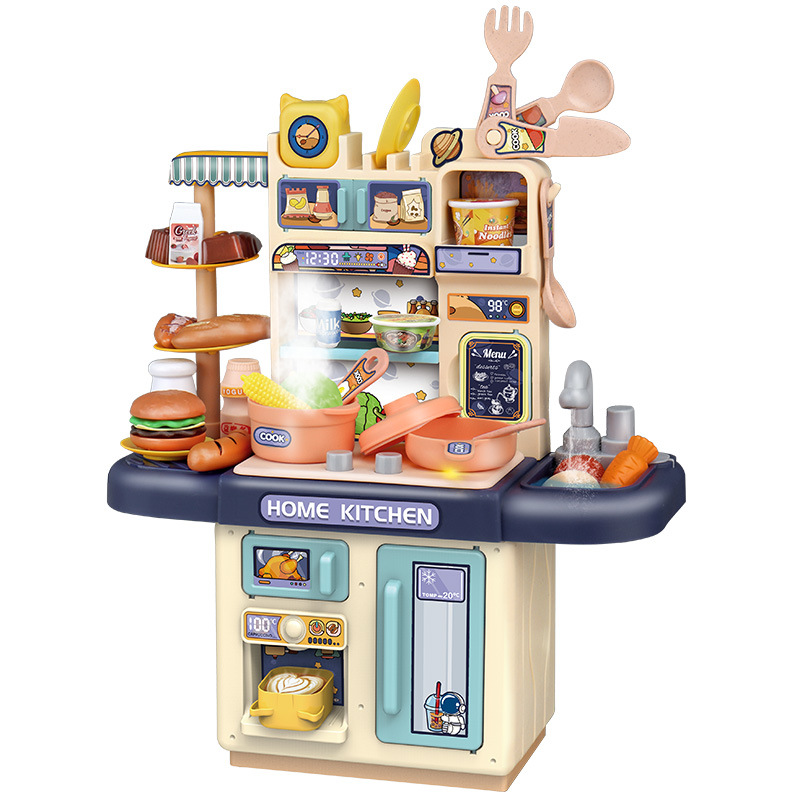 Children's spray house simulation kitchen toy set, wholesale of boys' and girls' cooking and cooking parent-child interactive toys Item Picture
