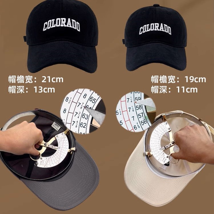A women's baseball cap that makes the face look smaller. A new 2025 men's large-waisted cap with a large and deep brim Application Scenario