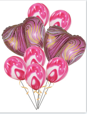 玛瑙气球 玛瑙铝膜气球 气球套装 生日气球 气球批发