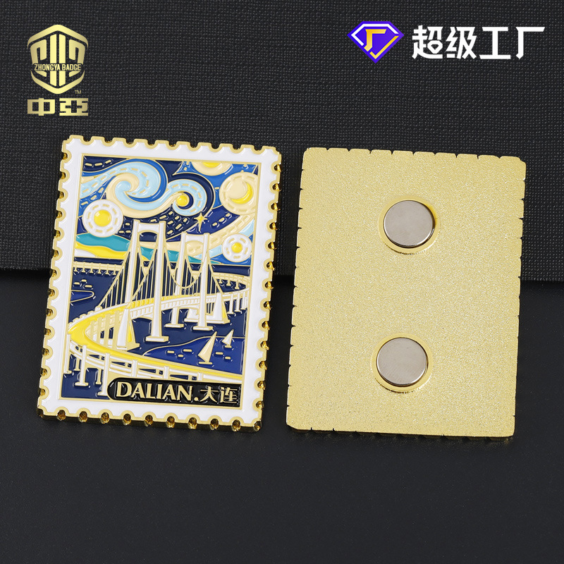 冰箱贴旅游城市景点文创产品定制创意金属烤漆冰箱贴定制小批量详情图4