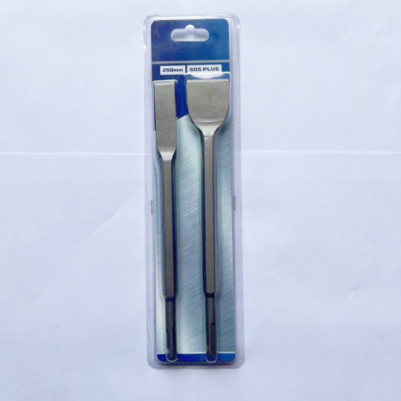 Factory wholesale of sharp and flat chisel sets 2PC and 3PC concrete brick wall square and round handle stone chisel sets details Picture