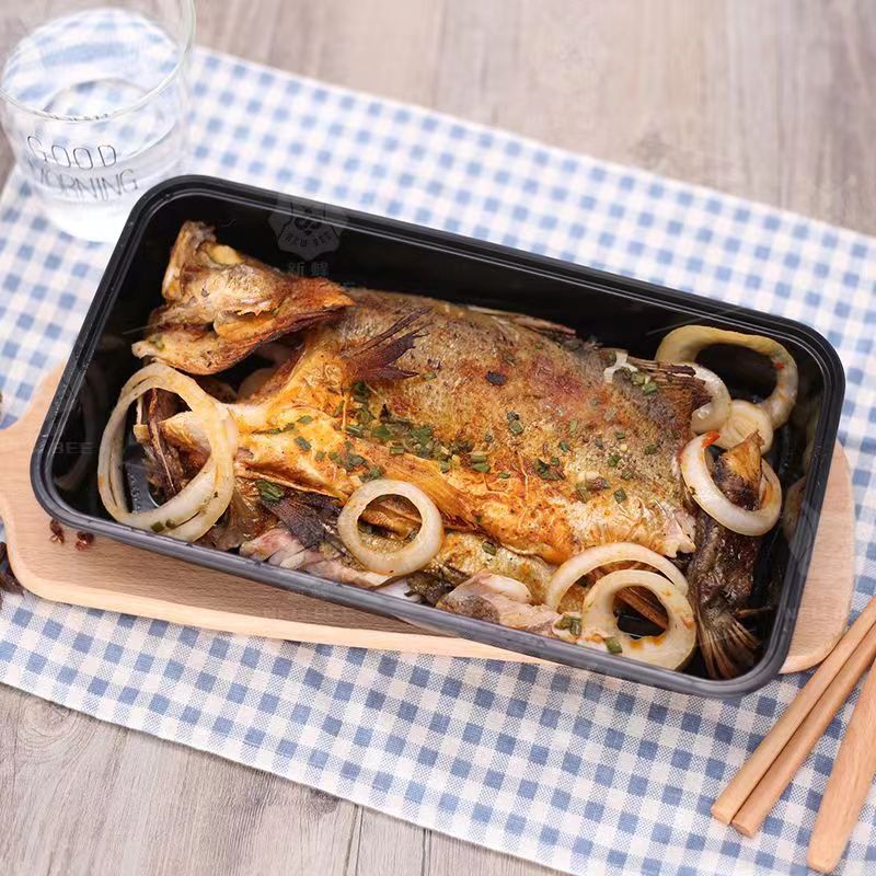 一次性餐盒实物图