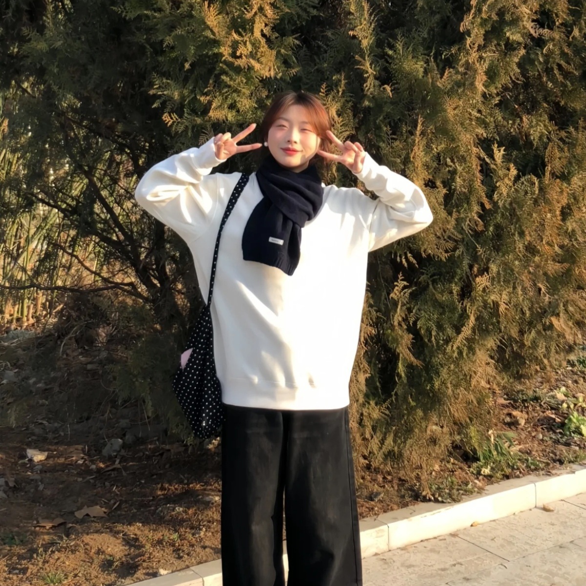 清新校园氛围流行ins网红同款平价通勤极简糖果秋冬围巾保暖百搭详情18