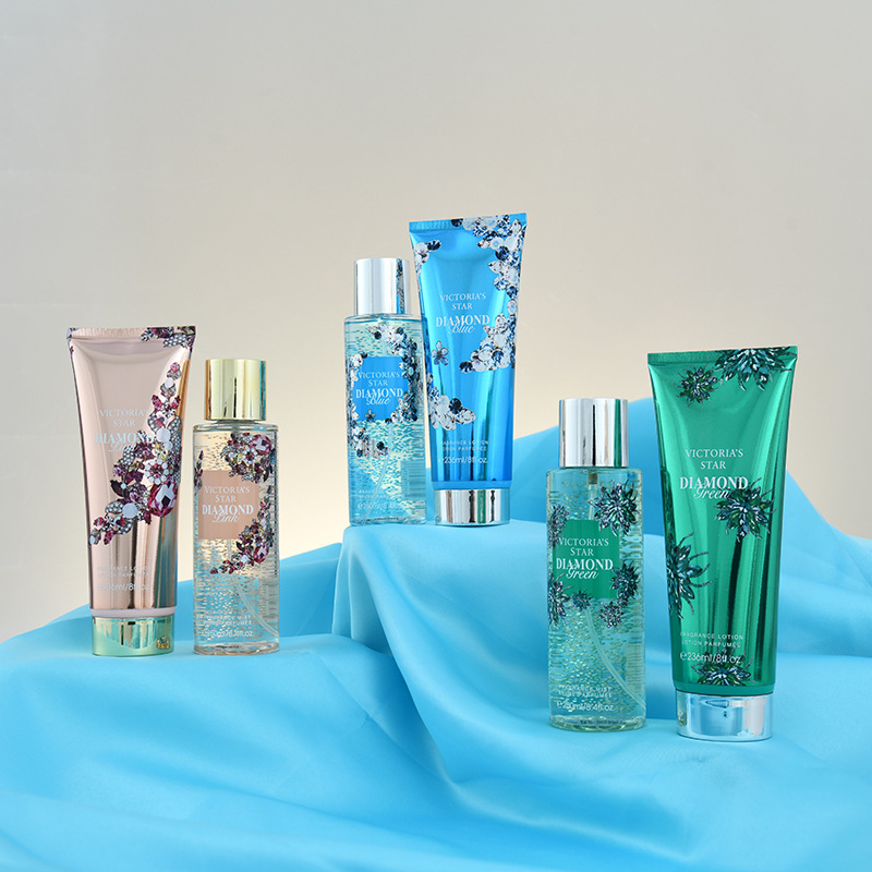 Cross-border perfume body lotion set, women's body spray long-lasting niche perfume set, export two-piece set wholesale Application Scenario