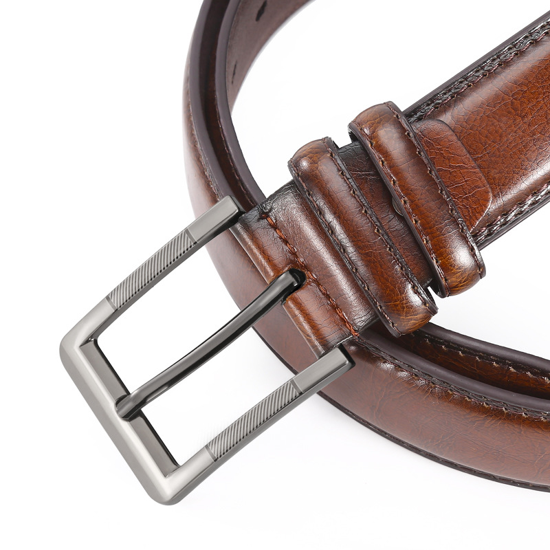 Men's Belt Men's Belt Boys Imitation Cowhide Needle Buckle Belt Middle-Aged Youth Casual Fashion Men's Belt Wholesale Application Scenario