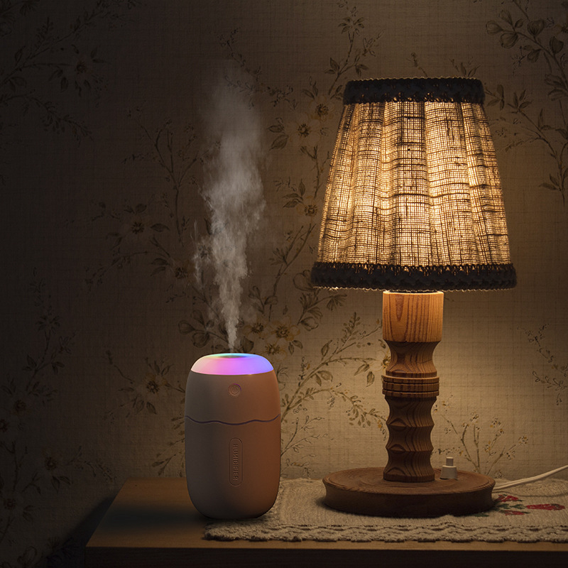 Cross-border creative in-stock colorful cup air humidifier, USB running light, desktop home car silent humidifier Specification image