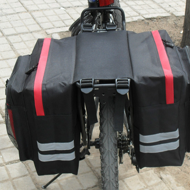 Cross-border bicycle rear rack bag, mountain bike pallet bag, rear double pack bag, saddle bag, bicycle bike bag Application Scenario