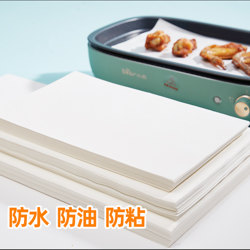 Barbecue paper, non-stick pad paper, oil-absorbing paper, food-specific silicone oil paper, commercial baking trays, oven baking oil paper, barbecue paper details Picture