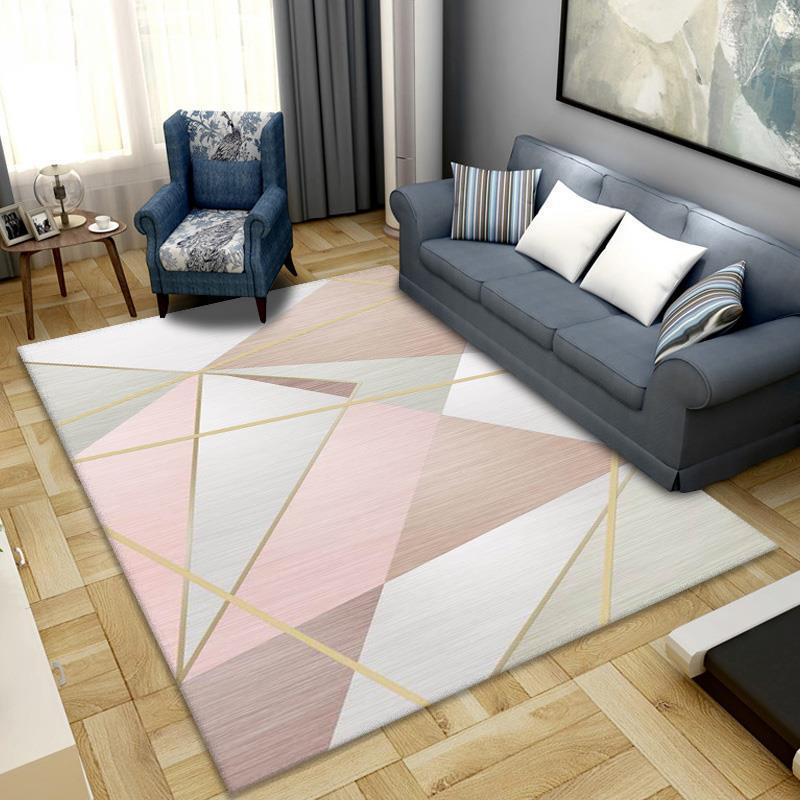 Nordic abstract and simple carpet floor MATS, entrance MATS for living rooms, bedrooms, bathrooms, kitchens and dining rooms, home geometric carpets Specification image