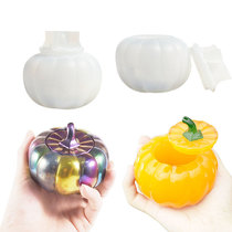 Epoxy pumpkin jar drip glue mold Halloween pumpkin candle cup diy storage box silicone mold