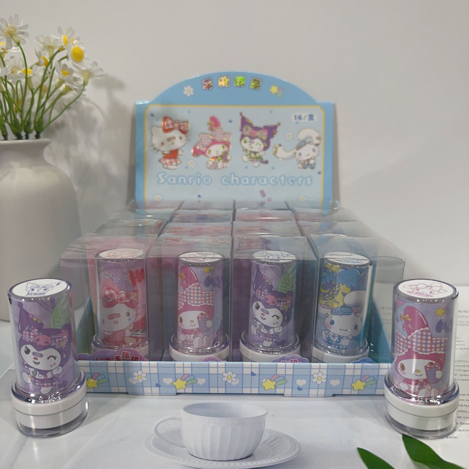 New Cartoon Genuine Sanrio Photosensitive Stamp Cute Student Stamp Award Gift Stamp June 1 Gift details Picture