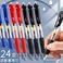k35按动中性笔按压式签字碳素水笔子弹头黑色0.5办公学生文具批发图