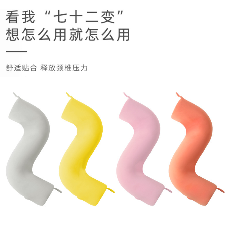 Cool U-shaped pillow, travel neck pillow, cylindrical pillow, office nap pillow, adjustable multi-functional memory foam pillow details Picture