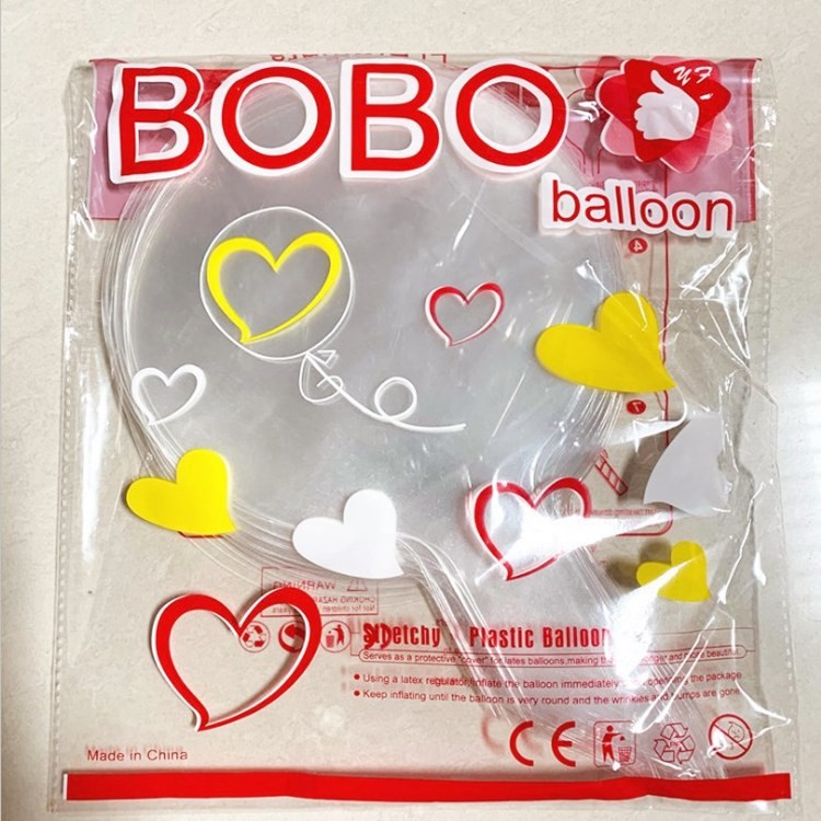 18 "20" net red popper ball super transparent popper balloon transparent ball manufacturers wholesale ground push