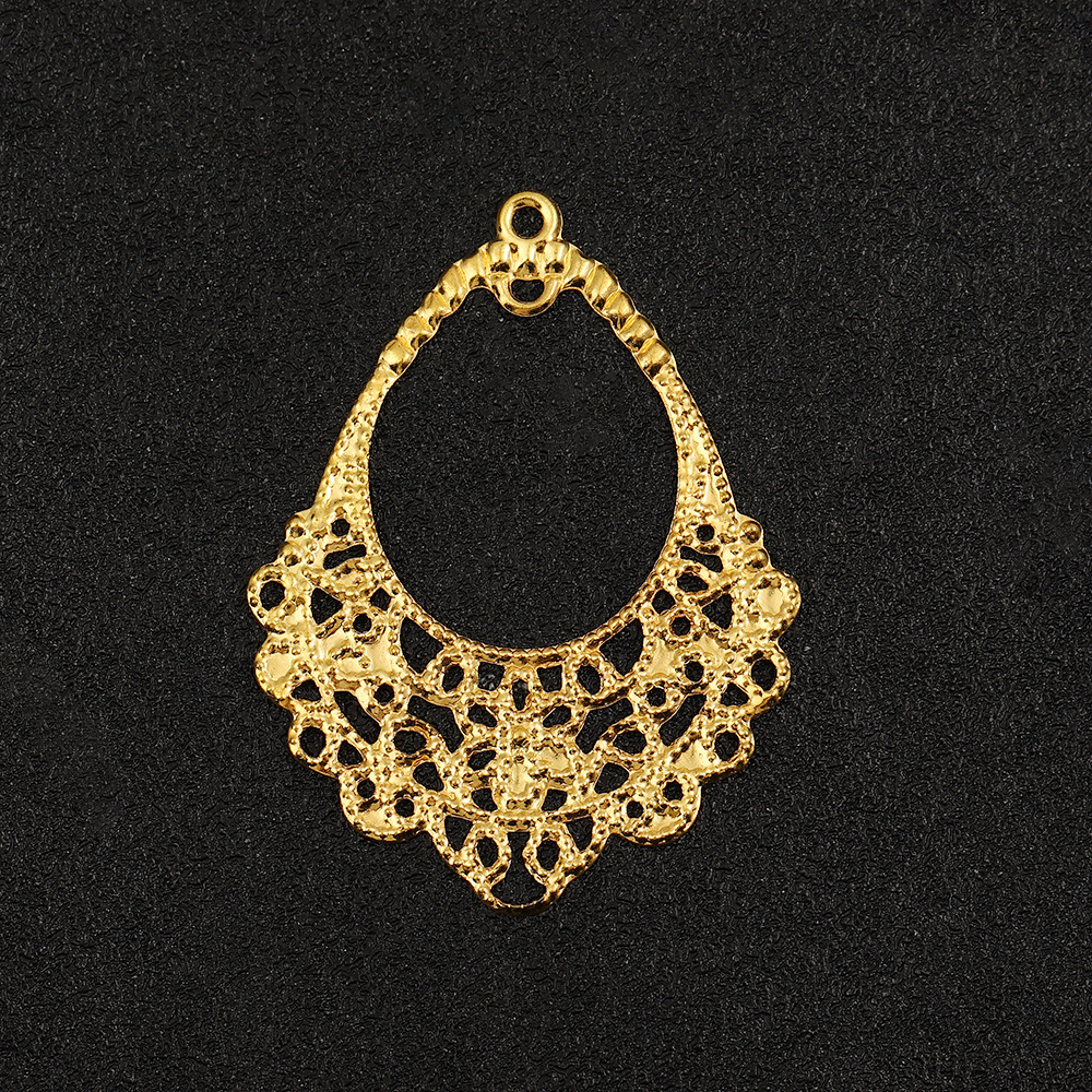 Hollow Butterfly Flower Alloy Accessories Pendant Pendant Handmade Diy Hair Accessories Butito Personality Instagram Ledger Materials details Picture