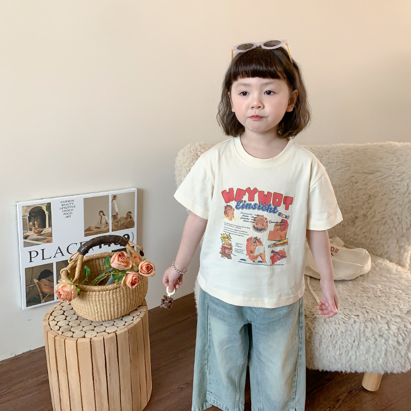 童装半袖/童装男童短袖韩版/儿童短袖库存批发/服装儿童短袖韩版/库存儿童短袖批发地摊产品图