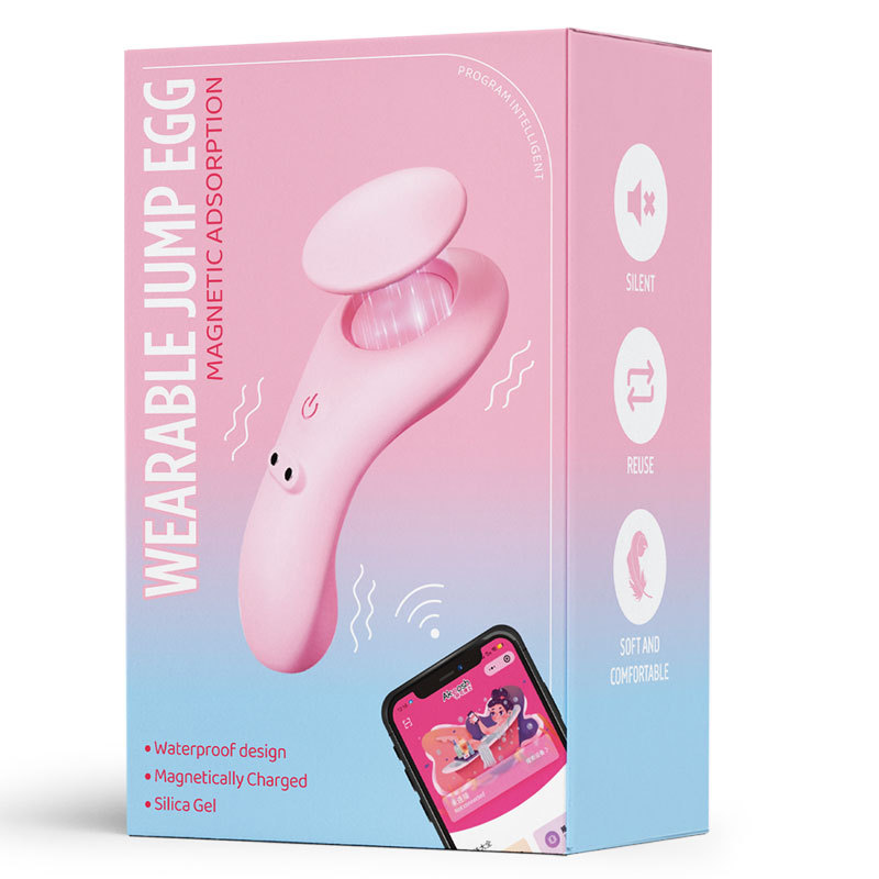 Magnetic wearable egg-jumping outdoor women's vibrating stick, female masturbation device, adult toy, female teasing and sexual massage details Picture
