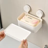 Cross-border best-selling tissue box, bathroom wall-mounted waterproof toilet paper box, non-perforating toilet toilet paper, tissue paper storage details Picture