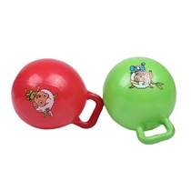 Children's toys inflatable ball pat ball kindergarten children children's handle ball cartoon design bounce ball small leather ball