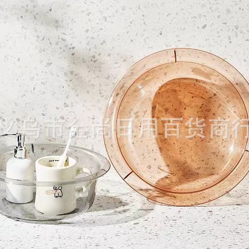 Xingyun transparent light luxury washbasin, new household thickened washbasin, plastic multi-functional student dormitory washbasin and water basin Application Scenario