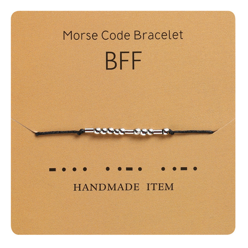 Cross-Border Hot Sales Of Morse Code Alphanumeric Couple Bracelets And Bands Application Scenario