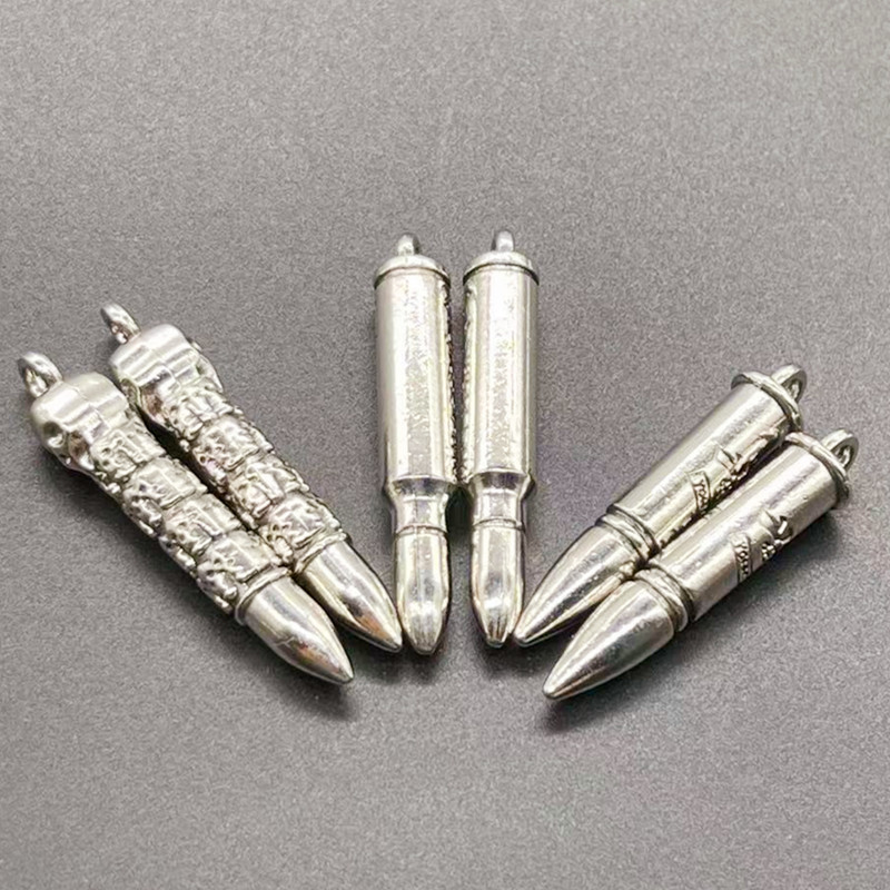 Punk retro skull bullet head alloy necklace and bullet ghost head alloy pendant from Amazon, Europe and America Application Scenario