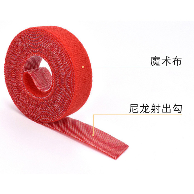 Color Velcro Data Charging Cable Finishing Storage Strap Computer Cable Finishing Strapping Hand Tear Cable Tie Application Scenario