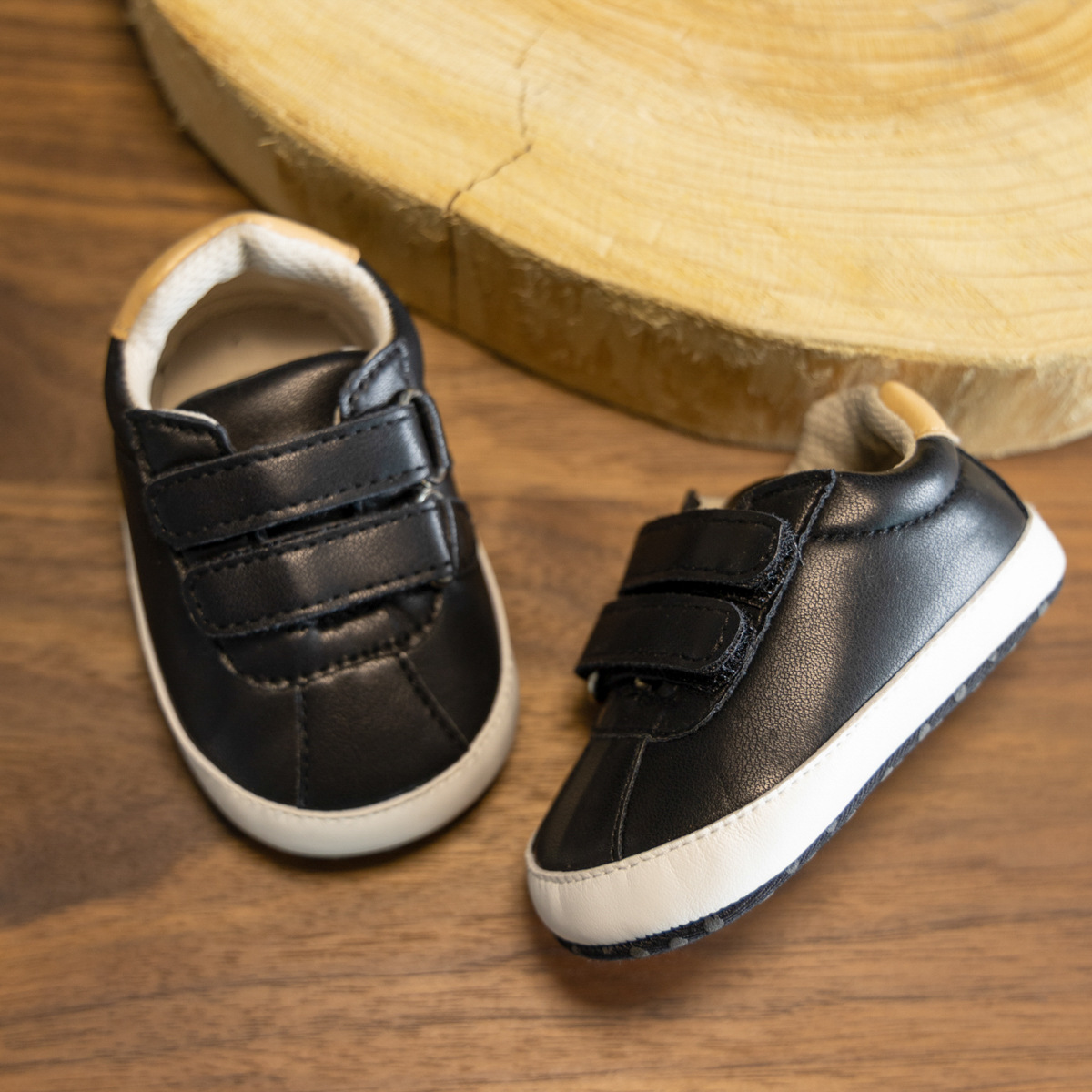 Amazon 0-1 Year Old Baby Shoes Breathable Cloth Soles Velcro Toddler Shoes Non-Slip Casual Shoes Baby Shoes Specification drawing