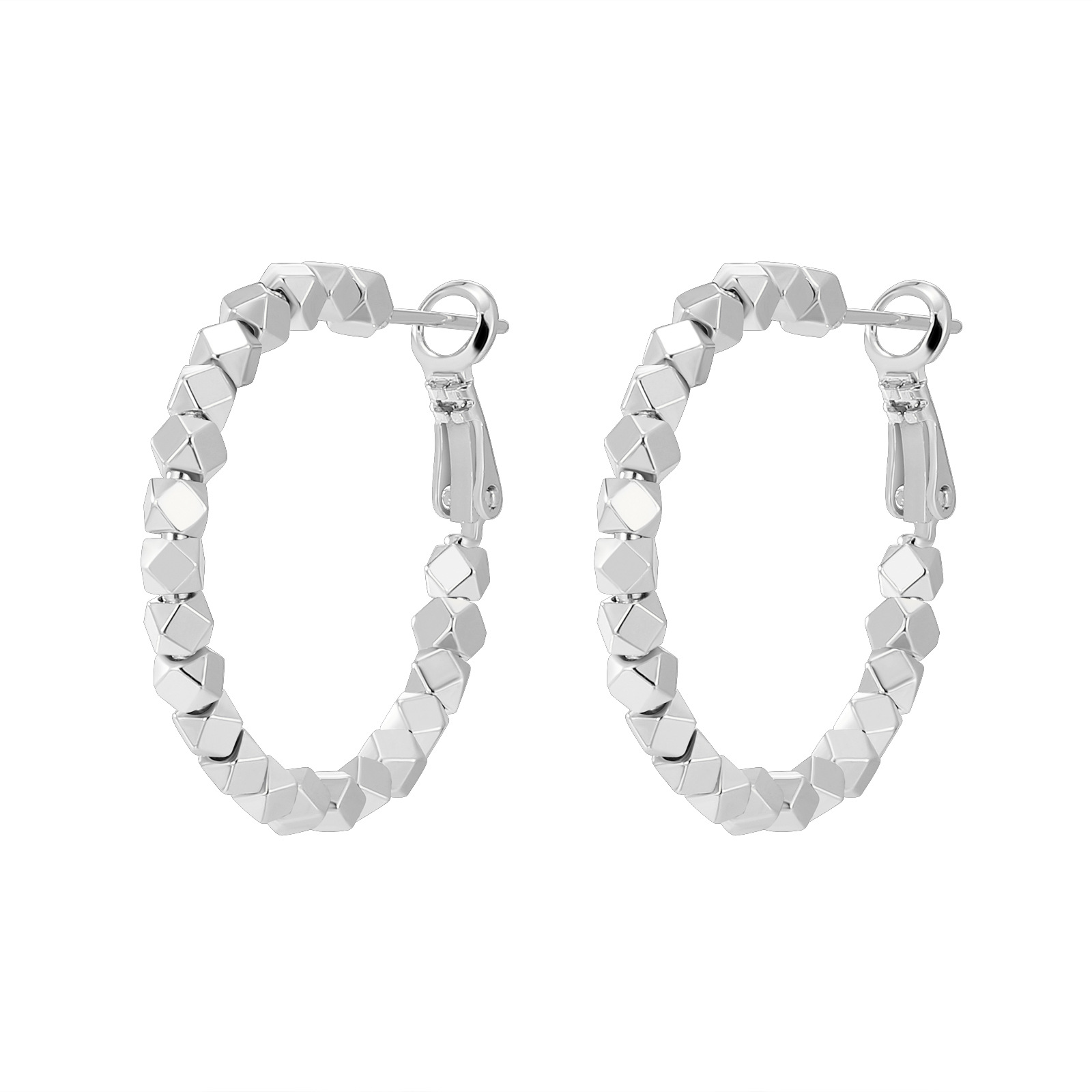 The new accessory series, "Broken Silver ear buckles", is a fashionable and cold style earpiece for women. It features a light luxury and niche design sense, and is a cross-border hit Item Picture