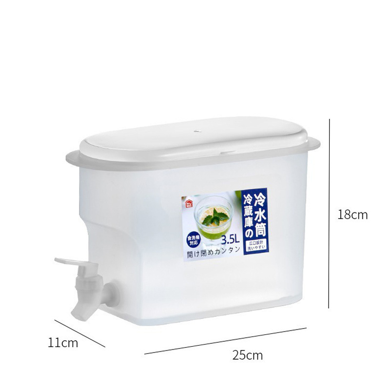 冰箱冷水壶带龙头大容量水果茶壶夏季家用凉水桶冷泡瓶冰水桶3.5L详情图5