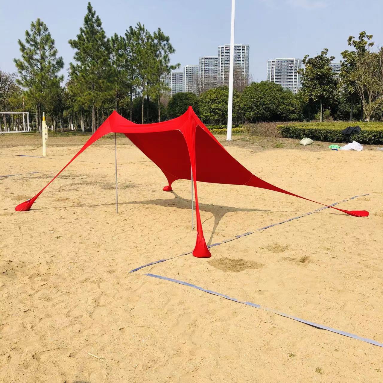Upgrade the outdoor portable Leica one-piece canopy for beach sun protection, shading, cooling, fishing and camping Specification image