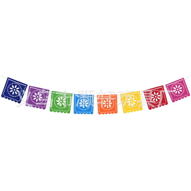 Mexican Carnival Carnival colorful fringe tree skirt shopping mall layout tree skirt Christmas tree skirt Application Scenario