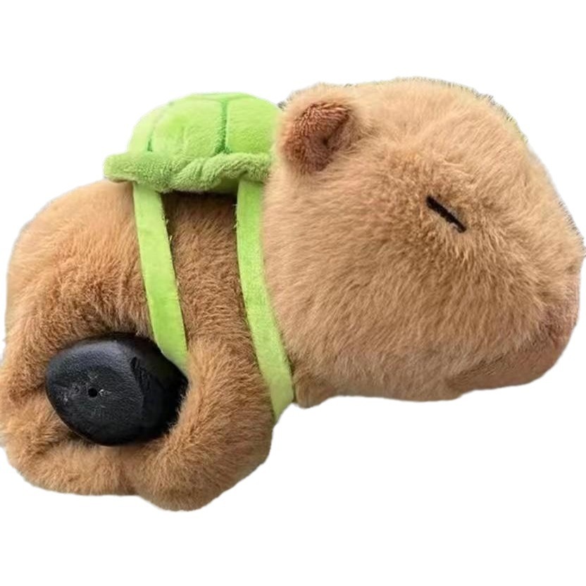 Capibara Snap Ring Plush Toy Grab Doll Capybara Doll 8 Inch Wholesale Claw Machine Boutique Doll Item Picture