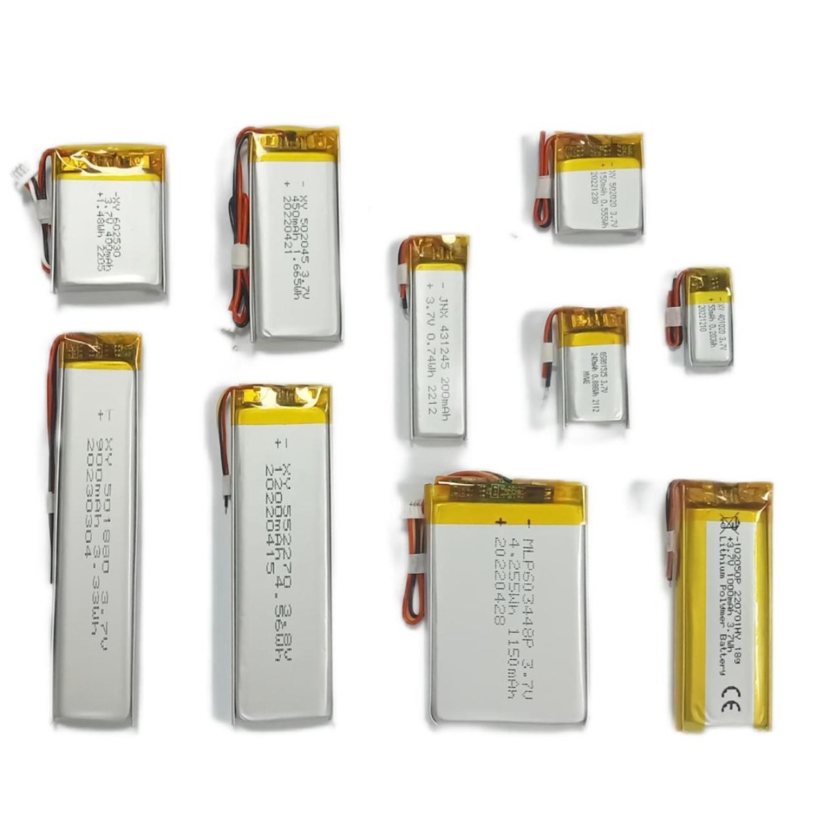 Source Factory Polymer Lithium Battery Kc Certification 803048 552270 602530 502020 40345 details Picture