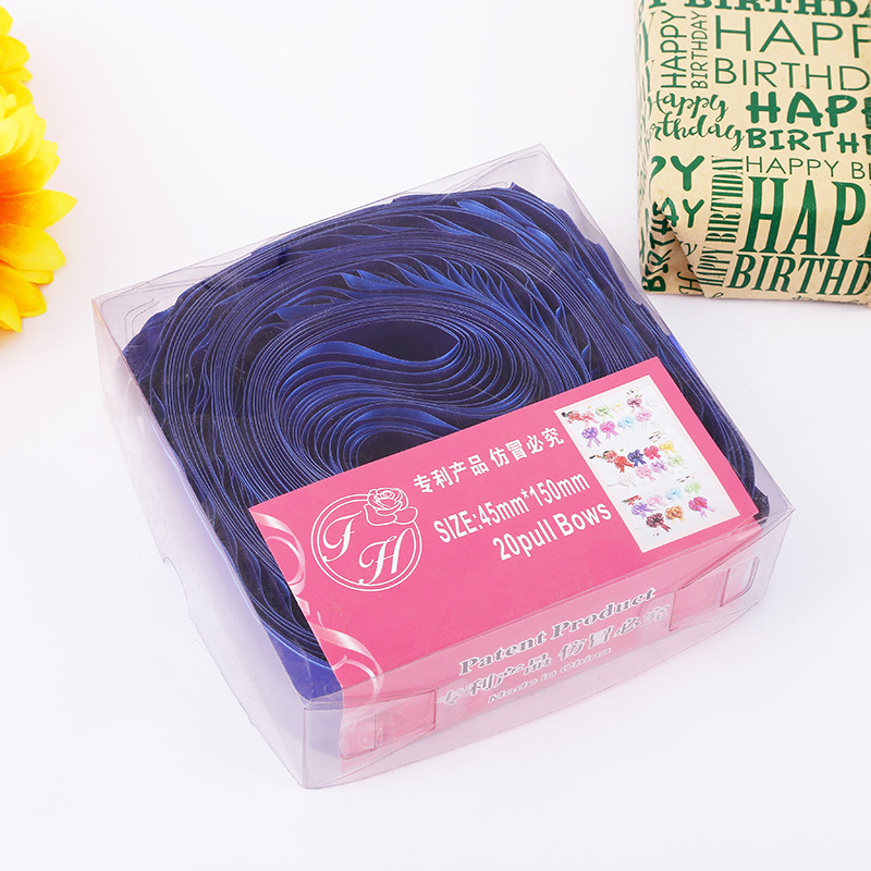 Laminated Flower Ball Bow Large 4.5Cm Aluminum Film Wedding Car Pull Flower Ribbon Venue Layout Wedding Decoration Supplies Specification drawing