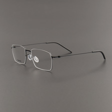 2023新款无螺丝超轻纯钛眼镜框女近视可配度数大框男简约范5509
