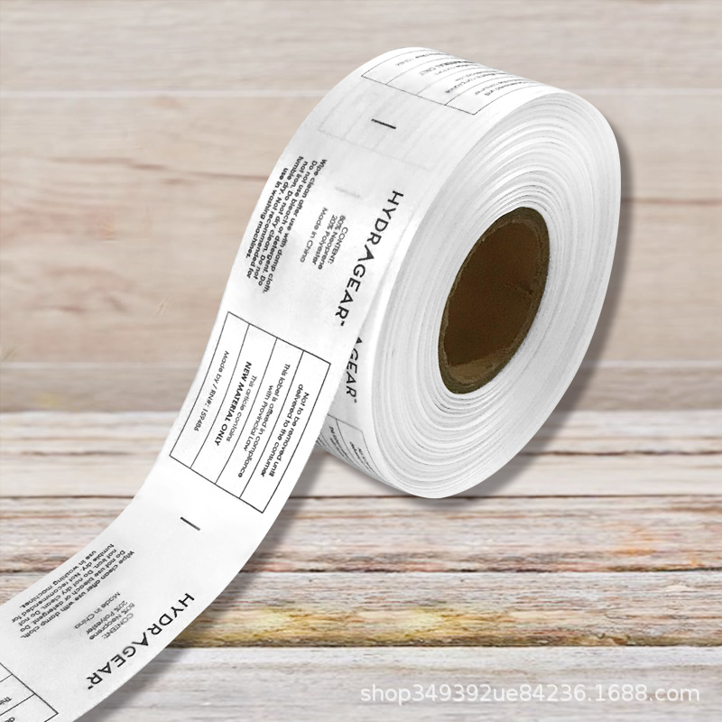 服装水洗标洗水唛内衣水洗唛洗涤标签彩色水洗标尺码标热批发