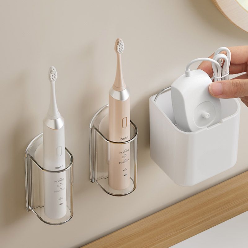Love you Hui household electric toothbrush holder no punching wall mounted bathroom shelf Simple dental storage rack details Picture