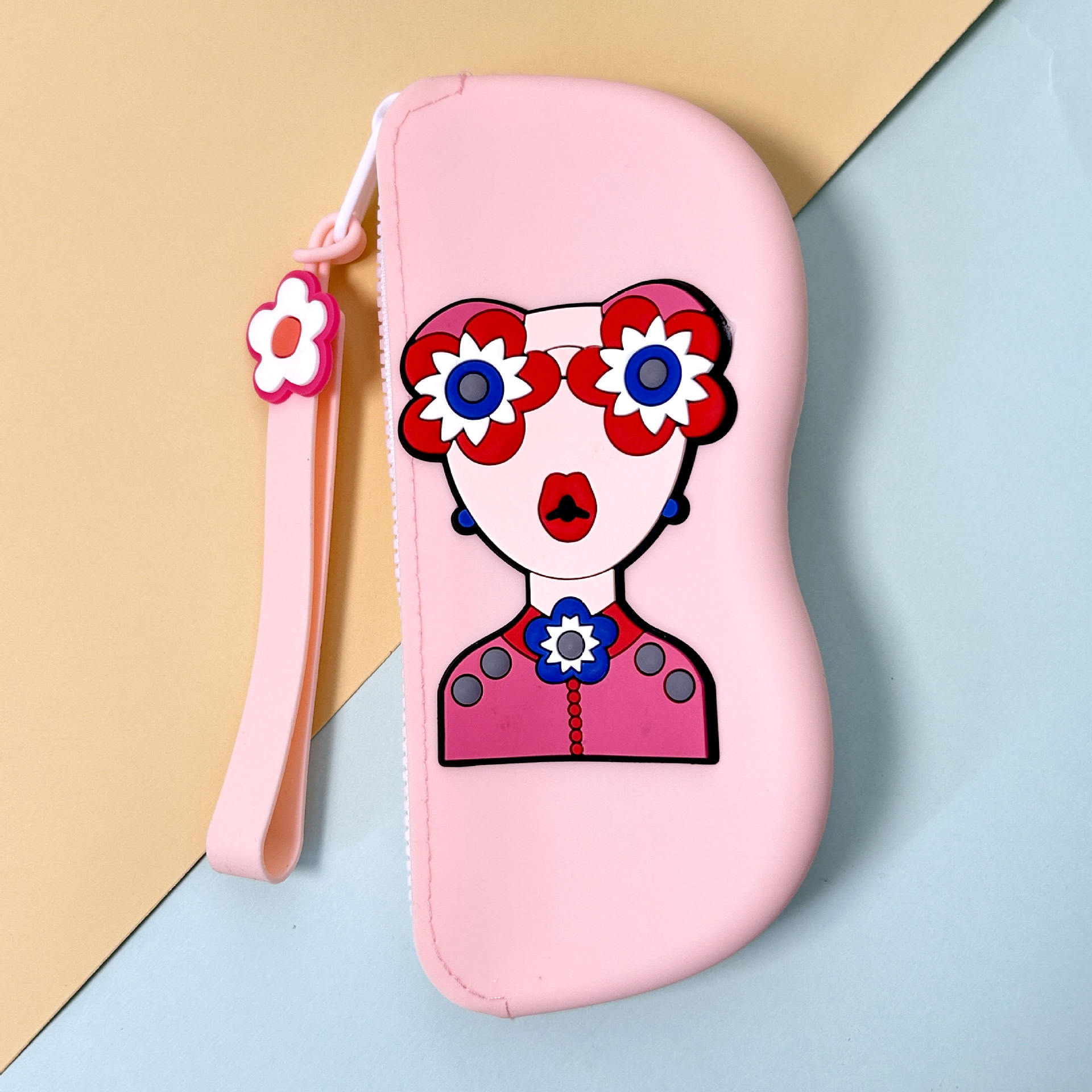 爆款墨镜收纳袋便携收纳包眼镜包防摔硅胶收纳袋可挂防水眼镜